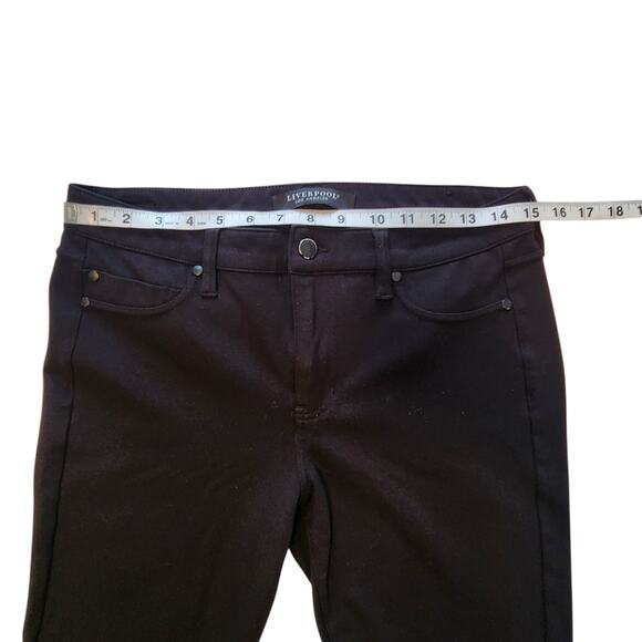 Liverpool Los Angeles Stretch Fit Pants, 5-pocket Style leggings sz 8/29 black - Picture 5 of 11